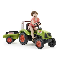Falk Traktor na Pedały Claas Duży z Przyczepką od 3 lat