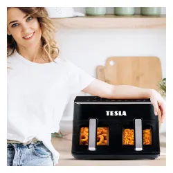 Air fryer Tesla AirCook DualZone Q460 XXL 2400W 9l