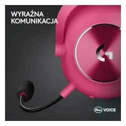 Беспроводные наушники с микрофоном Logitech G Pro X2 Lightspeed-magenta