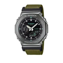 G-Shock GM-2100cb-3aer Gümüş Saat/Haki