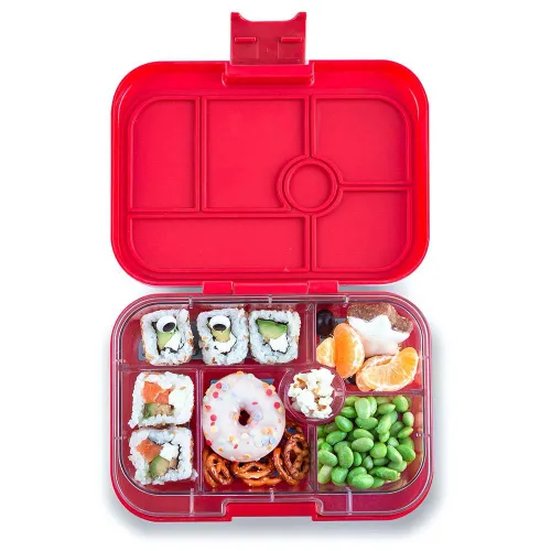 Szczelna średnia śniadaniówka Yumbox Original - wow red /monsters