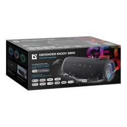 Głośnik mobilny DEFENDER Enjoy S800 Radio FM Czarny