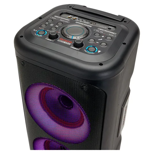 Power Audio Aiwa KBTUS-450 40W Bluetooth Mikrofon Karaoke Czarny
