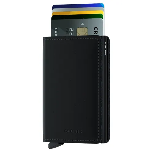 Portfel ochrona RFID Secrid Slimwallet Matte - black