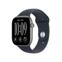 Smartwatch Apple Watch Series 12 GPS + Cellular Koperta 46 mm z aluminium w kolorze gwiezdnej szarości Pasek sportowy granat M/L