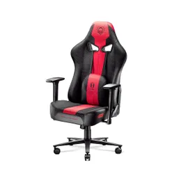 Fotel Diablo Chairs X-Player 2.0 Normal Size Gamingowy do 160kg Skóra ECO Tkanina Karmazynowo-antracytowy