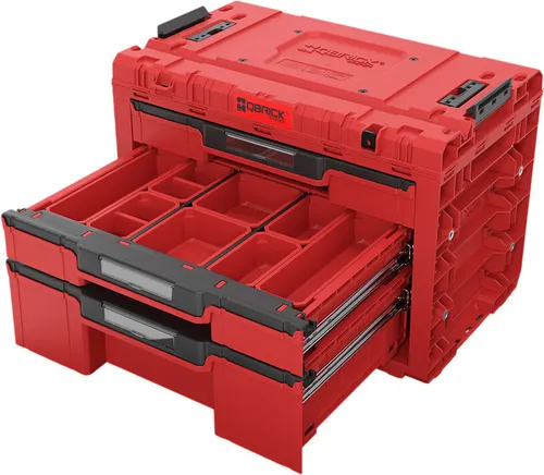 Skrzynka narzędziowa QBRICK System Prime Drawer 3 Toolbox Expert Red Ultra HD