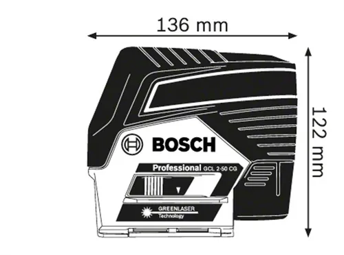 Laser liniowo-punktowy Bosch GCL 2-50 CG