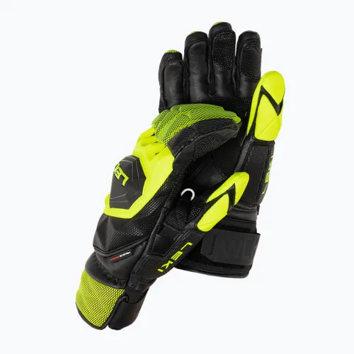Rękawice narciarskie męskie LEKI WCR Venom SL 3D black ice/lemon