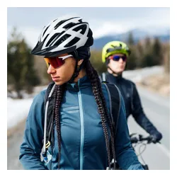 Kask rowerowy WOZINSKY HT-28VCB Czarno-biały MTB z lampką (rozmiar L)