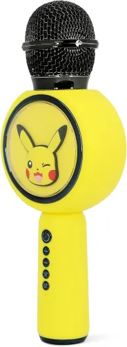 Mikrofon z głośnikiem Bluetooth OTL Technologies Pokémon Pikachu PopSing LED Light Up Wireless Karaoke 5W Żółty