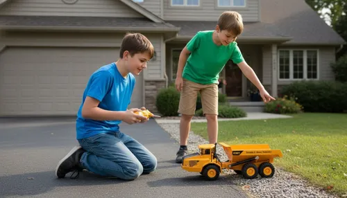 Zdalnie sterowany samochód COIL Auto RC pilot wywrotka ciężarówka VOLVO 1:16 żółta