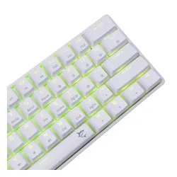 Klawiatura gamingowa White Shark Shinobi Blue przewodowa mechaniczna podświetlana biała