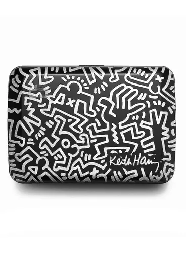 Алюминиевый кошелек Ogon Designs Stockholm V2 - Keith Haring белый