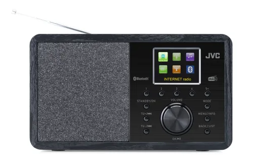 Radioodbiornik JVC RA-E814B Radio FM DAB+ internetowe Bluetooth Czarny