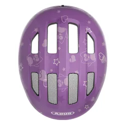 Kask rowerowy ABUS Smiley 3.0 Star Fioletowy dla Dzieci (rozmiar M)
