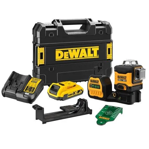 Çok hatlı lazer 3x360 Yeşil DeWalt DCE089D1G18