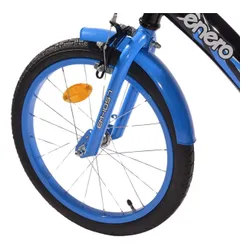 Rower dziecięcy ENERO EM-1057 18 cali dla chłopca Czarno-niebieski