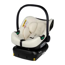 Fotelik samochodowy LIONELO Astrid i-Size z bazą Isofix 40-87 cm (0-13 kg) Kremowy