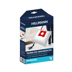 Worki do odkurzacza HILLMANN WBS02 4szt. + filtr