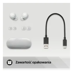 Słuchawki bezprzewodowe Sony WF-C700N Dokanałowe Bluetooth 5.2 Biały