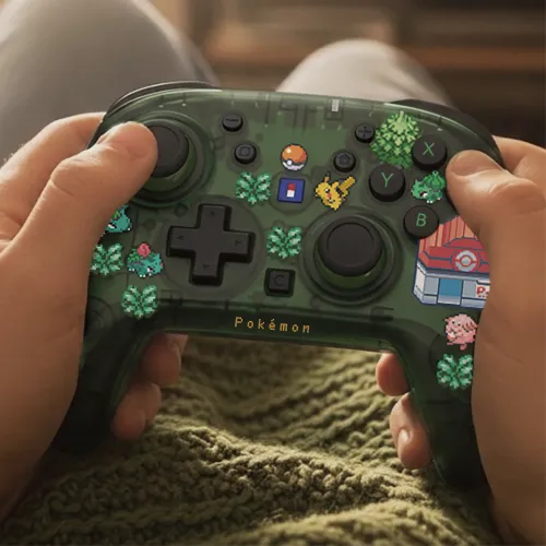 Pad Hori Wireless HORIPAD Turbo Pokemon Pixel Green do Nintendo Switch 2 Bezprzewodowy