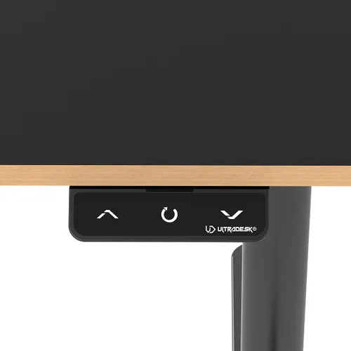 Biurko Ultradesk PULSAR 120cm Regulacja wysokości Czarny