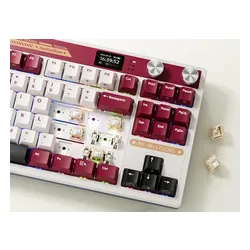 Klawiatura ROYAL KLUDGE RK M87 Famicom Beige Switch