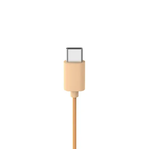 Słuchawki przewodowe Hama Fun C Nauszne Mikrofon USB-C Pomarańczowy