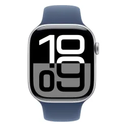 Apple Watch 10 GPS 42mm koperta z aluminium (srebrny) + pasek sportowy rozmiar S/M (denim) (CPO)