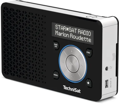 Radioodbiornik TechniSat DigitRadio 1 Radio FM DAB+ Czarno-srebrny
