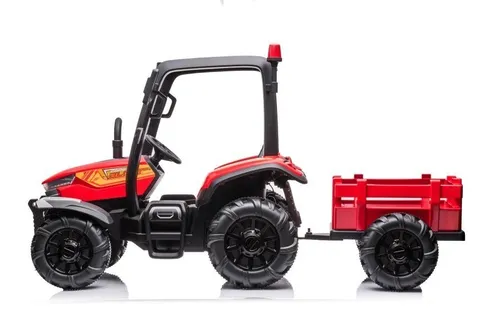 Duży Traktor Na Akumulator Dla Dziecka Blt-206 Przyczepa 24V 2X200W Pilot LED Eva Pasy Bluetooth
