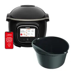 Multicooker TEFAL Cook4Me Touch CY9128 (Wi-Fi) z możliwością funkcjonalności AirFryera, oraz dostępem do ponad 1000 darmowych przepisów + Forma do ciasta TEFAL Cook4Me XA609011
