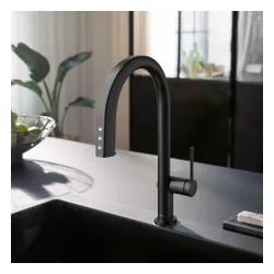 Bateria HANSGROHE Aqittura M91 76836670 z filtrem Czarny mat