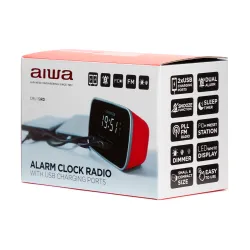 Radiobudzik Aiwa CRU-19RD Czerwony