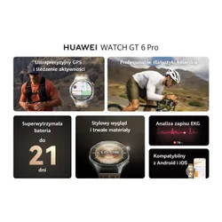 Smartwatch HUAWEI Watch GT 6 Pro Active 46mm Czarny