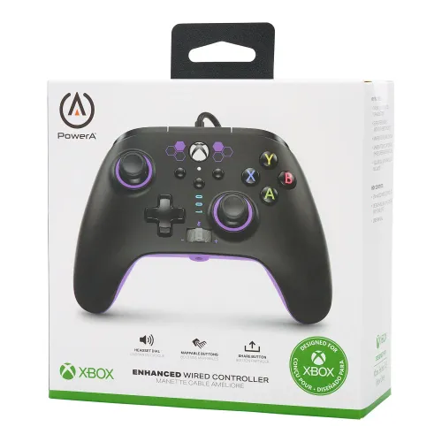 Геймпад PowerA Enhanced Purple Hex к Xbox Series X/S, Xbox One, PC Проводной