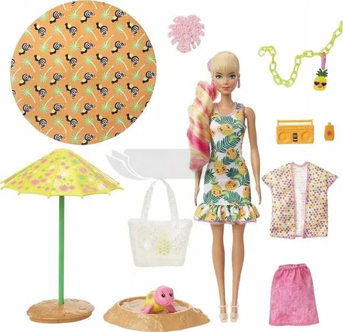 Lalka Barbie Piana Niespodzianka Color Reveal Ananas GTN17