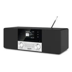 Radioodbiornik TechniSat DigitRadio 3 IR Radio FM DAB+ Internetowe Bluetooth Czarno-srebrny