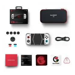 Pad GameSir HRG8582 X3 Type-C Mobile Gaming z uchwytem na telefon dla Android Przewodowy Biały