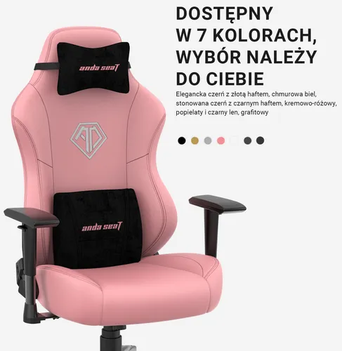Fotel ANDA SEAT Phantom 3 L Czarny