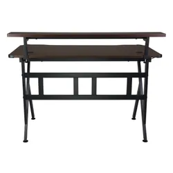 Biurko gamingowe COBRA CRF4012 RGB Brązowy