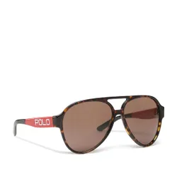 Okulary przeciwsłoneczne Polo Ralph Lauren 0PH4130 Dark Havana/Dark Brown