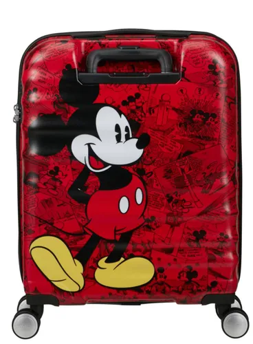 Walizka kabinowa American Tourister Wavebreaker Disney - Mickey comics red