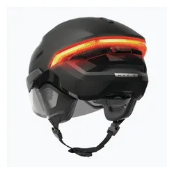 Kask rowerowy z kierunkowskazami ABUS Hyp-e Ace volcano titan