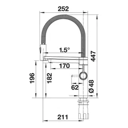 Bateria z filtrem BLANCO EVOL-S Pro 526636 Czarny mat