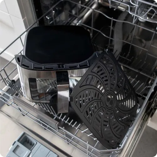 Air Fryer Frytkownica beztłuszczowa BERDSEN BD-656 9.1l 7 gotowych programów Srebrny