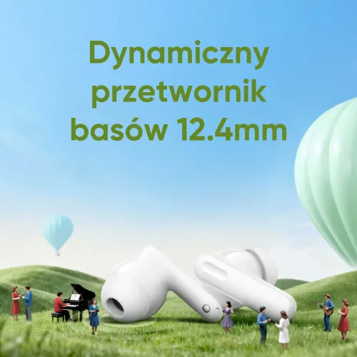 Słuchawki bezprzewodowe realme TechLife Buds Dokanałowe Bluetooth 5.4 Czarny