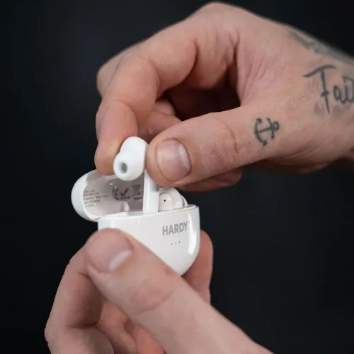 Słuchawki bezprzewodowe 3mk HARDY LifePods Pro ANC Dokanałowe Bluetooth 5.3 Biały