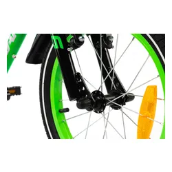 Rower dziecięcy KARBON Jazz 16 cali dla chłopca Zielony